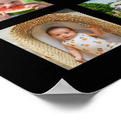 25 jaar bruiloft jubileum fotocollage bewerkbaar poster (Hoek)