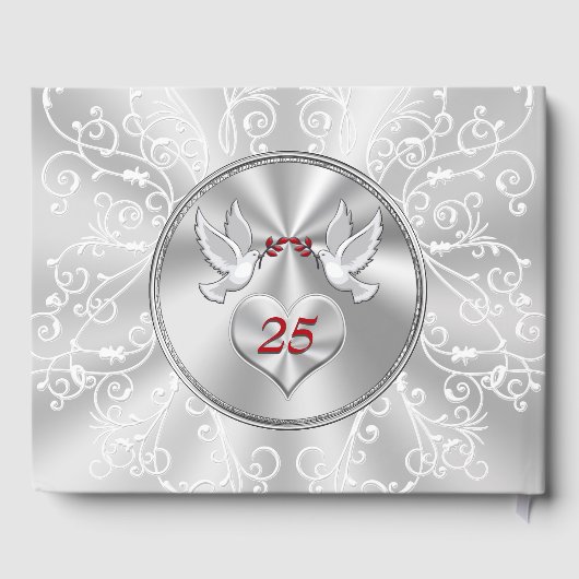 25 jaar bruiloft Jubileum gastenboek (Achterkant)