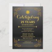 25 jaar Business Jubileum Invitation Kaart (Voorkant)