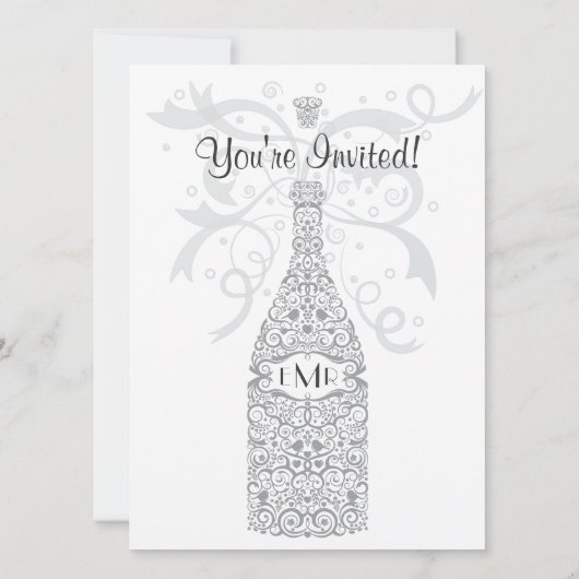 25 jaar Champagne Celebration Kaart (Achterkant)