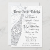 25 jaar Champagne Celebration Kaart (Voorkant)