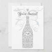 25 Jaar Champagne Feest Kaart (Achterkant)