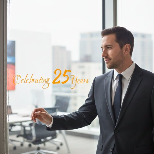 25 jaar durende Windows Cling Raamsticker