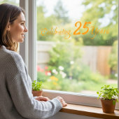 25 jaar durende Windows Cling Raamsticker