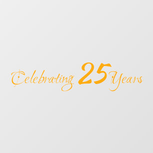 25 jaar durende Windows Cling Raamsticker