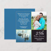 25 jaar foto jubileum uitnodiging (Voorkant / Achterkant)
