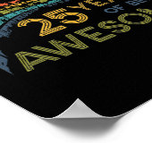 25 jaar  geboortedag 1997 25e verjaardag poster (Hoek)