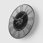 25 jaar gepersonaliseerde pensionering of jubileum ronde klok (Hoek)