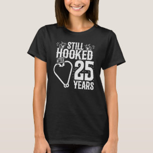 25 Jaar Getrouwd - Vissers Koppel - 25ste Huwelijk T-shirt