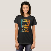 25 jaar Geweldige sinds oktober 1997 T-shirt (Voorkant volledig)