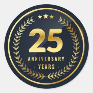 25 jaar Jubileum Classic Round Sticker