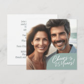 25 jaar Jubileum feest vieren Kaart (Voorkant / Achterkant)