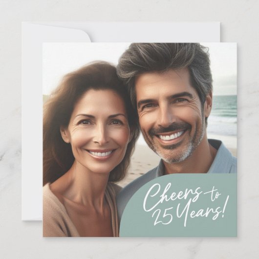 25 jaar Jubileum feest vieren Kaart (Voorkant)