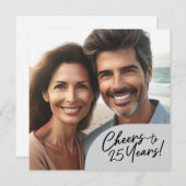 25 jaar Jubileum feest vieren Kaart (Voorkant / Achterkant)