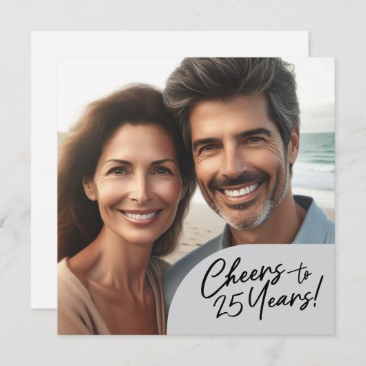 25 jaar Jubileum feest vieren Kaart (Voorkant / Achterkant)
