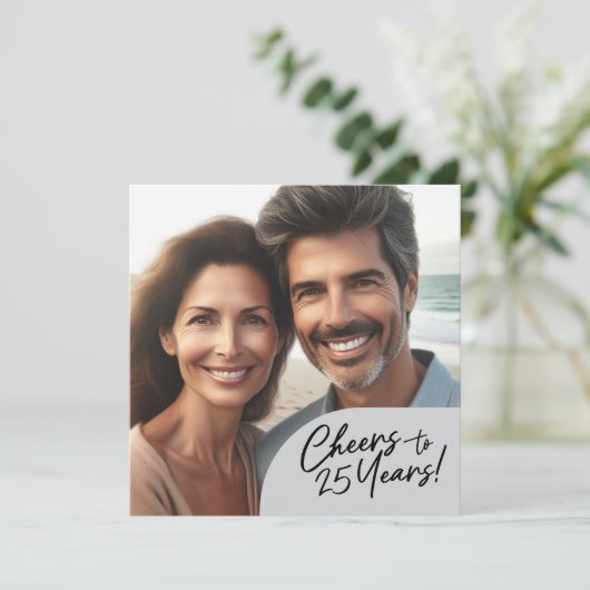 25 jaar Jubileum feest vieren Kaart (Staand voorkant)