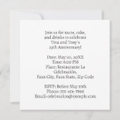 25 jaar Jubileum feest vieren Kaart (Achterkant)