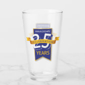 25 jaar Jubileum ontwerpen Glas (Achterkant)