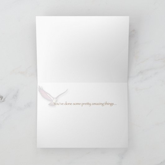 25 jaar Jubileum werknemer Gefeliciteerd Vogel Kaart (Binnen)