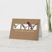 25 jaar Jubileum werknemer Gefeliciteerd Vogel Kaart (Voorkant)