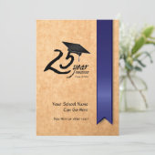  25 jaar klassenreüniefening kaart (Staand voorkant)