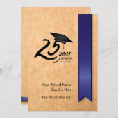  25 jaar klassenreüniefening kaart (Voorkant / Achterkant)