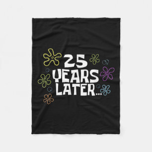 25 Jaar Later Kaart Meme, 25e Verjaardag, 25-jarig Fleece Deken