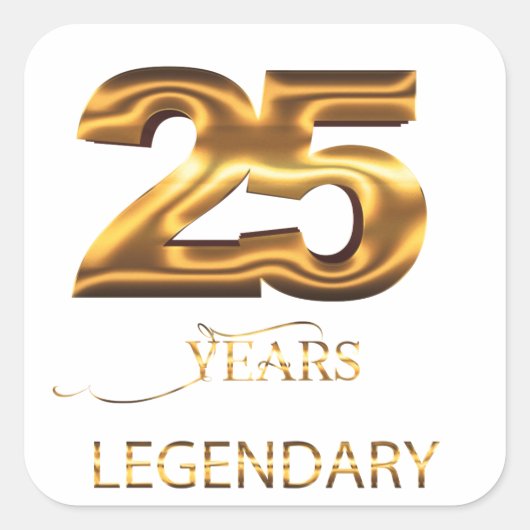 25 jaar legendarische sticker (Voorkant)