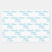 25 jaar Marine Blue 25th Jubileum Inpakpapier Vel (Voorkant 2)