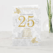 25 jaar medewerker Jubileum professional Kaart (Voorkant)