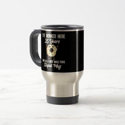 25 jaar Mok voor waardering Jubileum (Voorkant links)