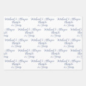 25 jaar Navy Blue 25th Jubileum Inpakpapier Vel (Voorkant 2)