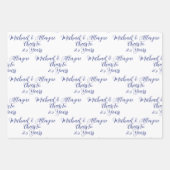 25 jaar Navy Blues 25e Jubileum Inpakpapier Vel (Voorkant 2)