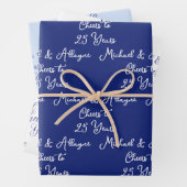 25 jaar Navy Blues 25e Jubileum Inpakpapier Vel (In situ)
