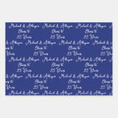25 jaar Navy Blues 25e Jubileum Inpakpapier Vel (Voorkant)