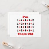 25 jaar oud B rood Kaart (Voorkant / Achterkant in situ)