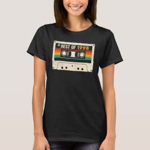 25 jaar oud beste van 1998 25e verjaardag Cassette T-shirt