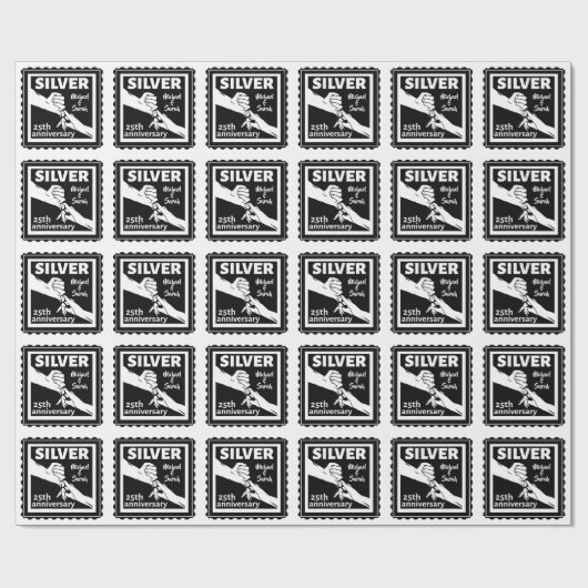 25 jaar oud cadeaupapier (Vlak)