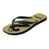 25 jaar oud Fun Verjaardag Nummers Teenslippers (Schuin)