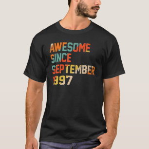 25 jaar oud Geweldige sinds september 1997 25e 11 T-shirt