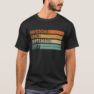 25 jaar oud Geweldige sinds september 1997 25e bi T-shirt