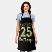 25 jaar oud Het is mijn 25e verjaardag Diamon Schort (Gedragen)