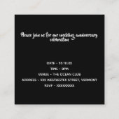 25 jaar oud informatiekaartje (Achterkant)