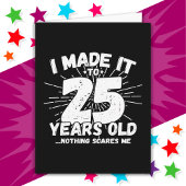 25 Jaar Oud Sarcastisch Meme Grappig 25e Verjaarda Kaart