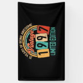 25 jaar oud van Geweldige in 1997 25e verjaardag Spandoek (Verticaal)