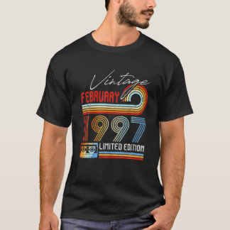25 jaar oude geschenken februari 1997 Cassetteband T-shirt