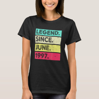 25 Jaar Oude Legende Sinds Juni 1997 25e Verjaarda T-shirt