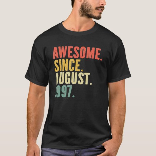 25 jaar oude legering sinds augustus 1997 25 jaar t-shirt (Voorkant)