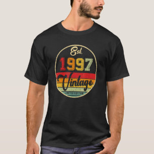 25 jaar oude Vintage 1997 25e dag B T-shirt