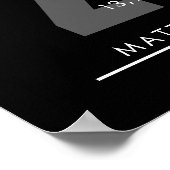 25 jaar pensioen of waardering van de werknemer ca poster (Hoek)